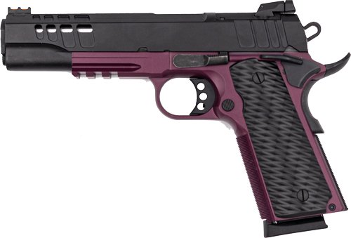 GLFA 1911 Gov't Handgun .45 ACP 8rd Magazines (2) 5" Barrel Black Cherry Optic Cut