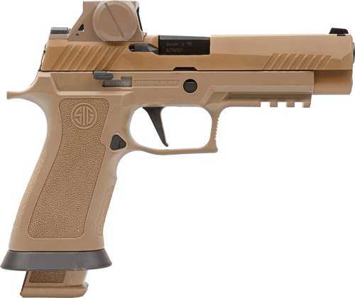 Sig Sauer M17X Handgun 9mm Luger 21rd Magazine (3) 4.7" Barrel Coyote with RomeoM17