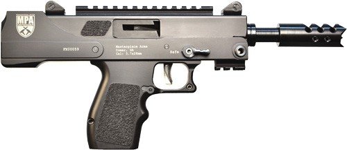Masterpiece Arms Pistol - Black | 5.7x28mm | 5" Threaded Barrel | 20rd | W/ Muzzle Break