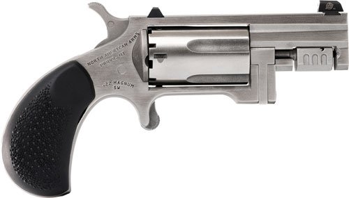 NAA Sentinel Handgun .22 Mag 5rd Capacity 1.43" Barrel Silver with Black Grip