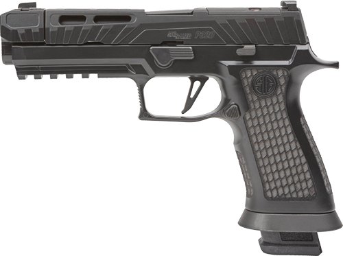 Sig Sauer P320 Spectre Comp Blackout Handgun 9mm Luger 10rd Magazines (2) 4.6" Barrel Black