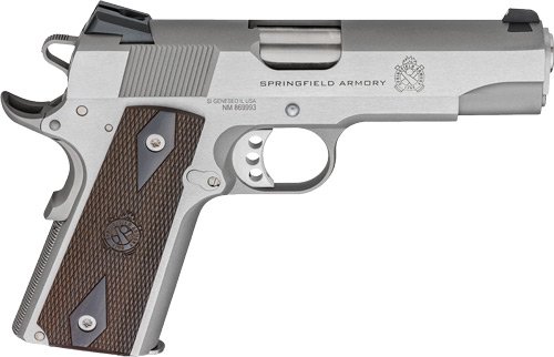 SPRINGFIELD 1911 GARRISON 4.25 - 45ACP 7RD SS/LAMINATE GRIPS