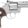 COLT PYTHON 357MAG 4.25" SS - ADJ SIGHT WALNUT GREEN FO