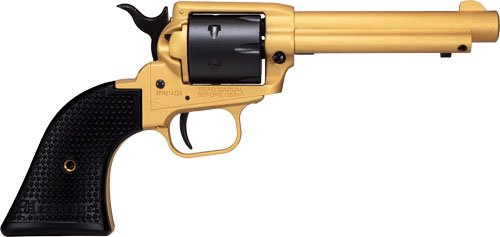 Heritage Rough Rider Gold Cerakote Handgun .22 LR 6rd Capacity 4.75" Barrel Polymer Black