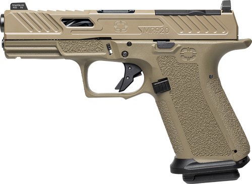 Shadow Systems Optics Ready MR920 Handgun 9mm Luger 15rd Magazine 4" Black Barrel FDE Elite Slide