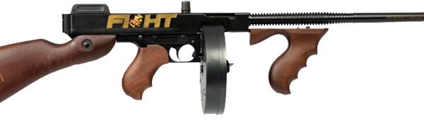 Auto Ordnance Trump Fight 1927A-1 Rifle .45 cal 20rd Magazine & 50rd Drum Magazine 18" Barrel Engraved Walnut Stock
