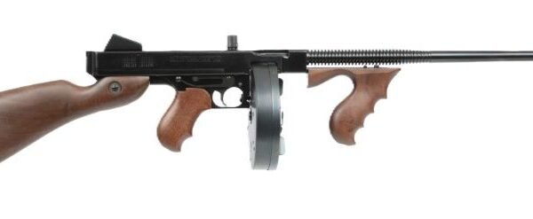 THOMPSON 1927A1 45ACP CARBINE - 50RD DRUM 20RD MAG WALNUT