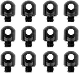 Grovtec 1/8" Machine Screws - 12-Pack Black