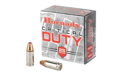 Hornady Critical Duty Handgun Ammo 9mm Luger (+P) 135 gr Flex Tip 1110 fps 25/ct
