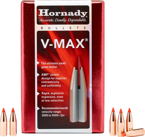 Hornady V-MAX Bullets .22 cal .224" 60 gr V-MAXFB 100/ct