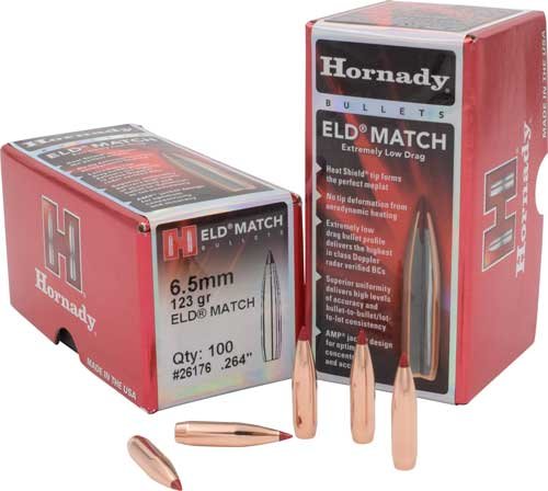ELD MATCH BULLETS - 6.5MM, 123 GRAIN, 100/BX