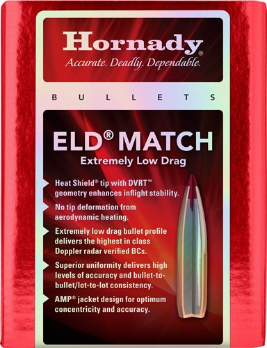 Hornady ELD Match Rifle Bullets SEQUENTIAL 6.5mm .264" 147 gr (1-8") 500/ct