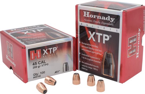 Hornady Handgun Bullets .45 cal .451" 200 gr XTPHP w/out Cannelure 100/ct