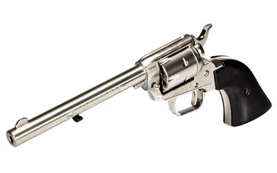 Heritage Rough Rider Revolver .22 LR 6rd Capacity 6.5" Barrel Silver Nickel with Black Grips - Image 3