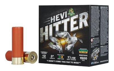HEVI-Shot HEVI-Hitter Tungsten/Steel Shotshells 12ga 3" 1-1/4oz 1500 fps #2 25/ct