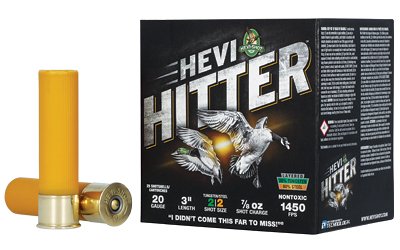 HEVI-Shot HEVI-Hitter Tungsten/Steel Shotshells 20ga 3" 7/8oz 1450 fps #2 25/ct