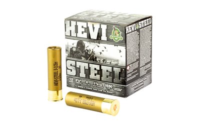 HEVI-Shot HEVI-Steel Shotshells 12 ga 3-1/2" 1-3/8 oz 1550 fps #4 25/rd