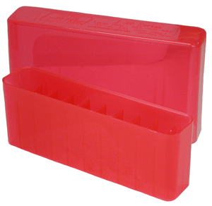 J-20 SERIES LARGE RIFLE AMMO BOX - 20 ROUND - CLEAR SMOKE