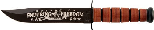 KA-BAR USMC OEF AFGHANISTAN - 7" W/LEATHER SHEATH USMC