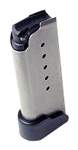 KAHR KS620 FACTORY MAGAZINE WITH GRIP EXTENSION - 40 S&W, 6 ROUNDS, STAINLESS STEEL