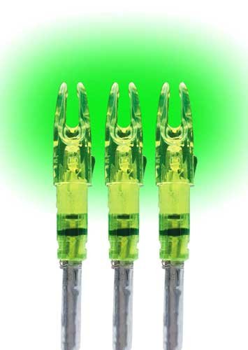 Lumenok Lighted Nock - Signature Series Green 3pk - Image 2