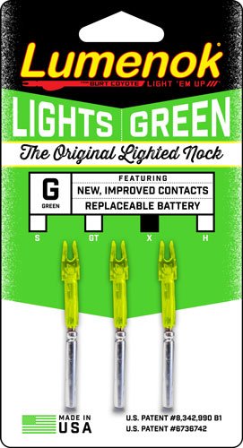 Lumenok Lighted Nock - X-Series Green 3pk - Image 4