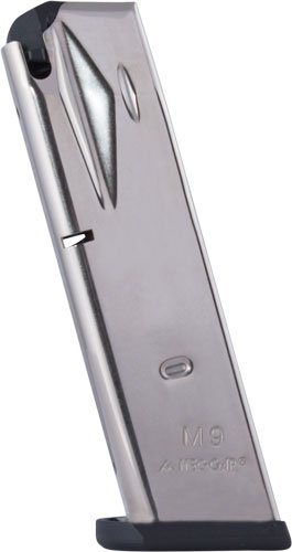Mec-Gar Beretta 92FS 2G 92X / M9 Handgun Magazine Nickel 9mm Luger 15/rd
