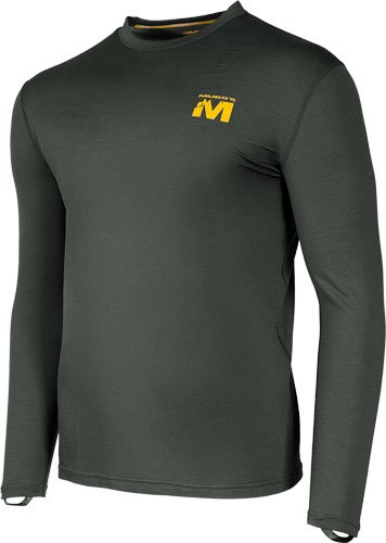 MUDDY DV8 STONEWOOL 200 LONG - SLEEVE CREW PEAT MOSS LARGE