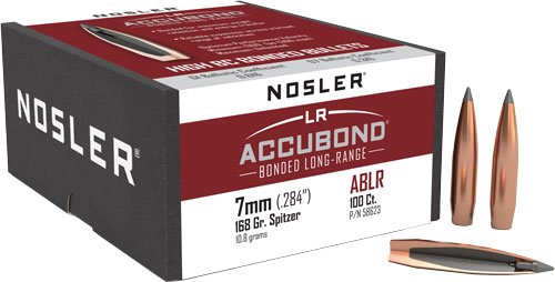 NOSLER BULLETS 7MM .284 - 168GR ACCUBOND LR 100CT