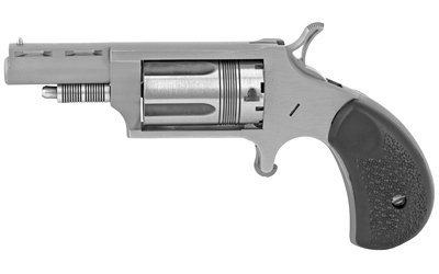 NAA 22 Magnum Wasp Revolver .22 Mag 5rd Capacity 1.625" Barrel Silver with Black Grip and Vented Rib