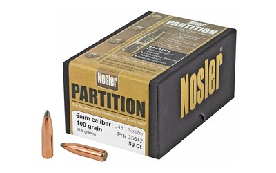 Nosler Partition Bullets 6mm .243" 100 gr SPT 50/ct