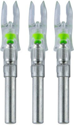 NOCKTURNAL LIGHTED NOCK - S-SERIES GREEN 3/PACK