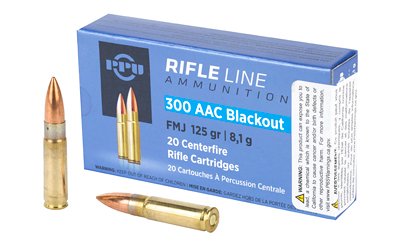 PPU 300 BLK FMJ 125gr 20/1000