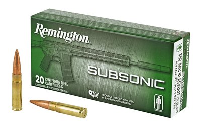Remington Subsonic Rifle Ammunition .300 AAC Blackout 220gr OTFB 940 fps 20/ct