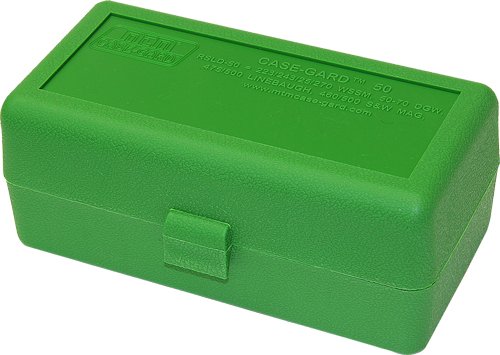 MTM AMMO BOX WSSM & 500SW - 50-ROUNDS FLIP TOP STYLE GREEN
