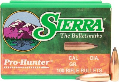 Sierra Pro-Hunter Rifle Bullets .30 cal (.30-30) .308" 125 gr FNHP 100/ct