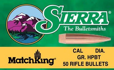 Sierra MatchKing Rifle Bullets .30 cal .308" 168 gr HPBT MATCH 100/ct
