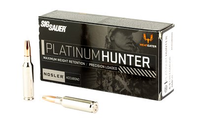 Sig Sauer Platinum Hunter Accubond Rifle Ammunition 6.5 Creedmoor 180gr PT 2266 fps 20/ct
