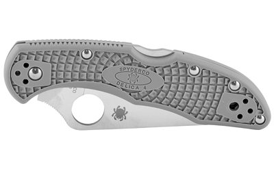 Spyderco Delica4 Ffg Plainedge Grey - Image 3