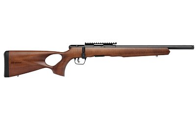 Savage Arms B17 Timber Thumbhole Rifle .17 HMR 10rd 16.5" 1/2x28 Threaded Barrel Wood - Image 2