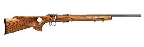 Savage Arms 93R17 BTVSS Rifle 17 HMR 5/rd Magazine 21" Barrel Brown Wood with Thumbhole