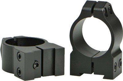 Warne 2-Piece Maxima Fixed (19mm Dovetail) Scope Ringmounts with Grooved Receiver Fits CZ550 1" Medium Matte