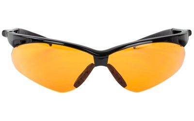 CROSSHAIR SPORT SHOOTING GLASSES - AMBER LENS, BLACK FRAME