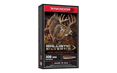 Winchester Ballistic Silvertip Rifle Ammunition .308 Win 168 gr. PT 2670 fps 20/ct