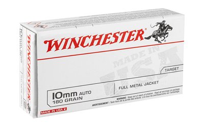 Winchester Target Handgun Ammunition 10mm Auto 180 gr. FMJ 1080 fps 50/ct - Image 2
