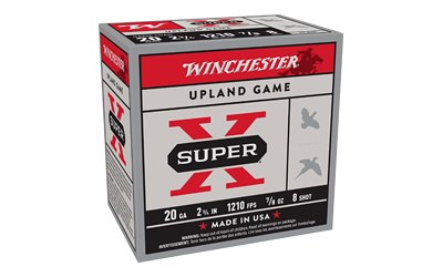Winchester Super-X Game Shotshells 20 ga 2-3/4" 7/8 oz 1210 fps #8 25/ct