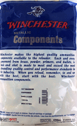 WINCHESTER UNPRIMED CASES - 357 MAGNUM 100 PACK 20PK/CS