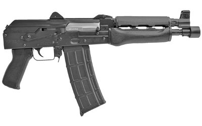 Zastava ZPAP85 AK-47 Pistol BULGED TRUNNION 1.5MM RECEIVER - Stained Wood Handguard | 5.56NATO | 10" Chrome Lined Barrel