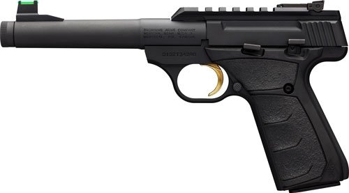 Browning Buck Mark Plus Camper UFX Suppressor Ready Handgun .22 LR 10rd Magazine 6" 1/2-28 Threaded Barrel Black