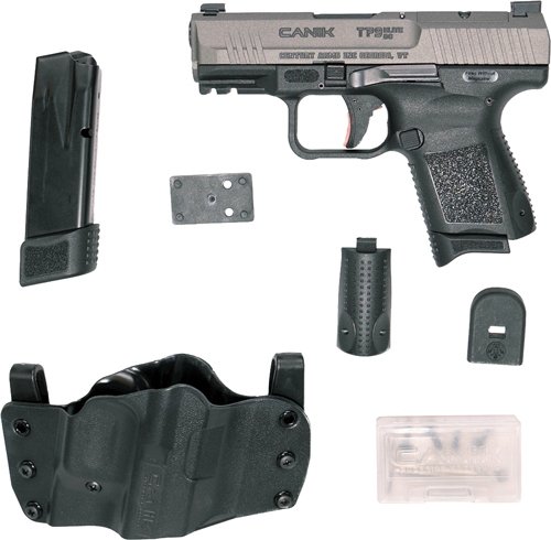 Century Arms Canik TP9 Elite SC 9mm Luger 12rd (1) & 15rd (1) Magazines 3.5" Barrel Tungsten Slide/ Black Grip - Image 3